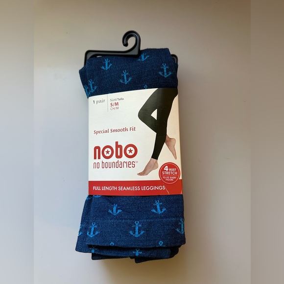No Boundaries Pants - Anchor navy blue leggings NWT